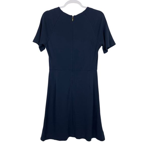 Draper James Sailor Button Knit Dress Nassau Navy Medium Nautical Sophisticated - Picture 10 of 16